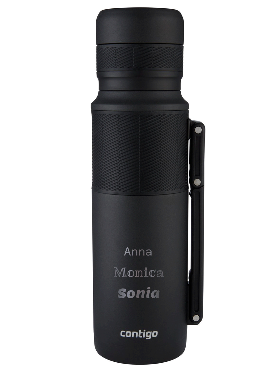 Termos turystyczny/podróżny Contigo 1200ml - Matte Black - Z Twoim grawerem