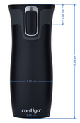 Kubek termiczny z grawerem Contigo West Loop 470 ml - Turkusowy