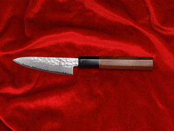 Nóż do obierania Aka Tori ze stali damasceńskiej 3,5" - Tokyo Hammer