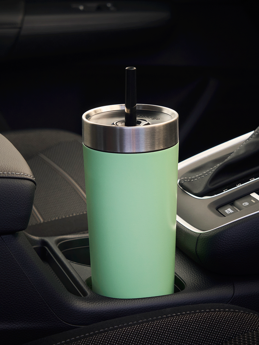Kubek termiczny ze słomką Luxe Tumbler 720ml z grawerem - Cucumber