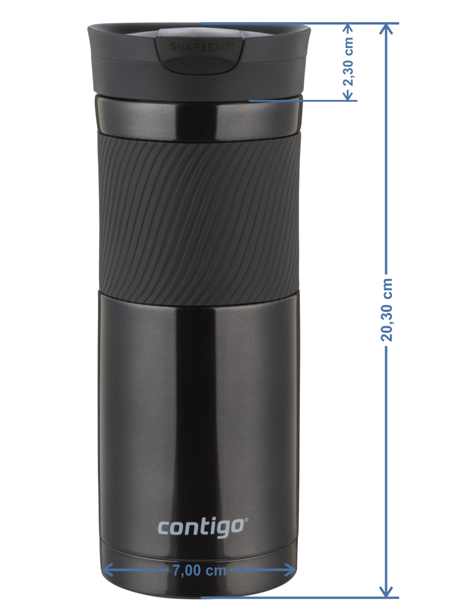 Kubek termiczny z grawerem Contigo Byron 590ml - Czarny