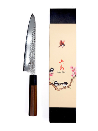 Nóż szefa kuchni Aka Tori ze stali damasceńskiej 8" - Tokyo Hammer