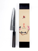 Nóż szefa kuchni Aka Tori ze stali damasceńskiej 8" - Tokyo Black