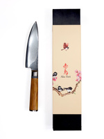 Nóż szefa kuchni Aka Tori ze stali damasceńskiej 6" - Kyoto Olive
