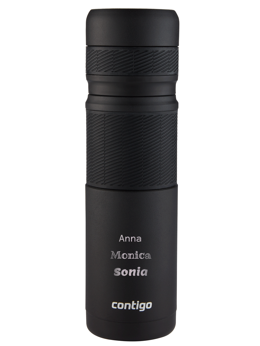 Termos turystyczny/ podróżny Contigo 740ml - Matte Black - Z Twoim grawerem